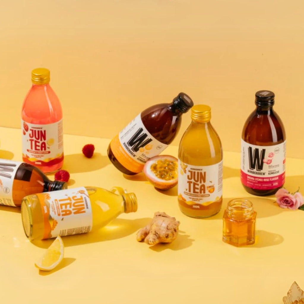 WonderBrew Kombucha and Jun Tea Drinks