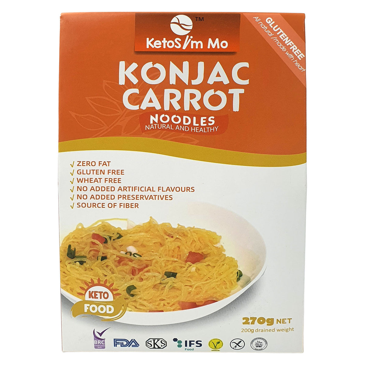 Keto Slim Mo Konjac Carrot Noodles By Shears And Atasco Halal 